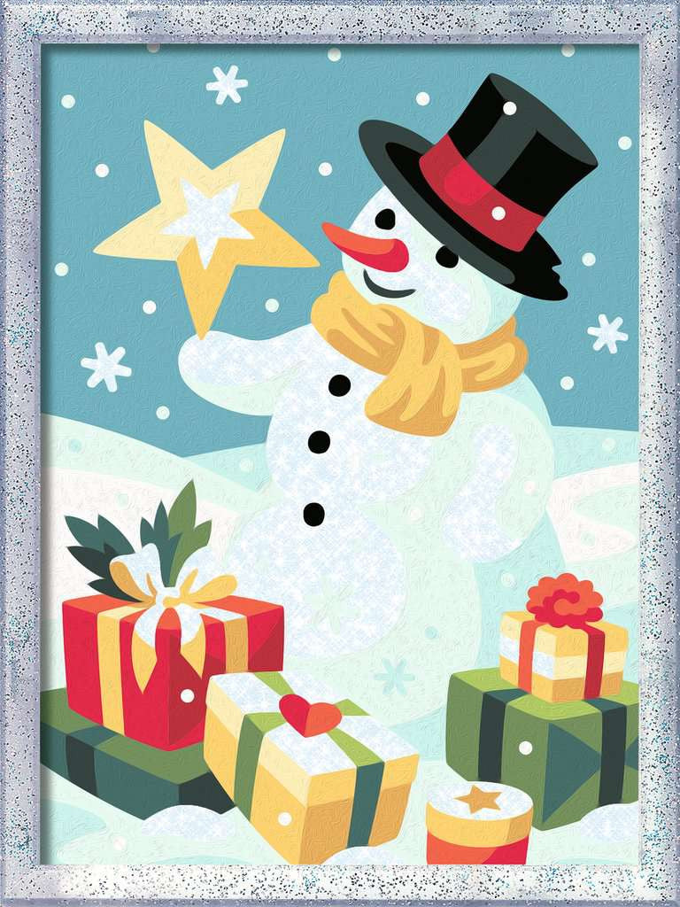 Mal-Set Schneemann
