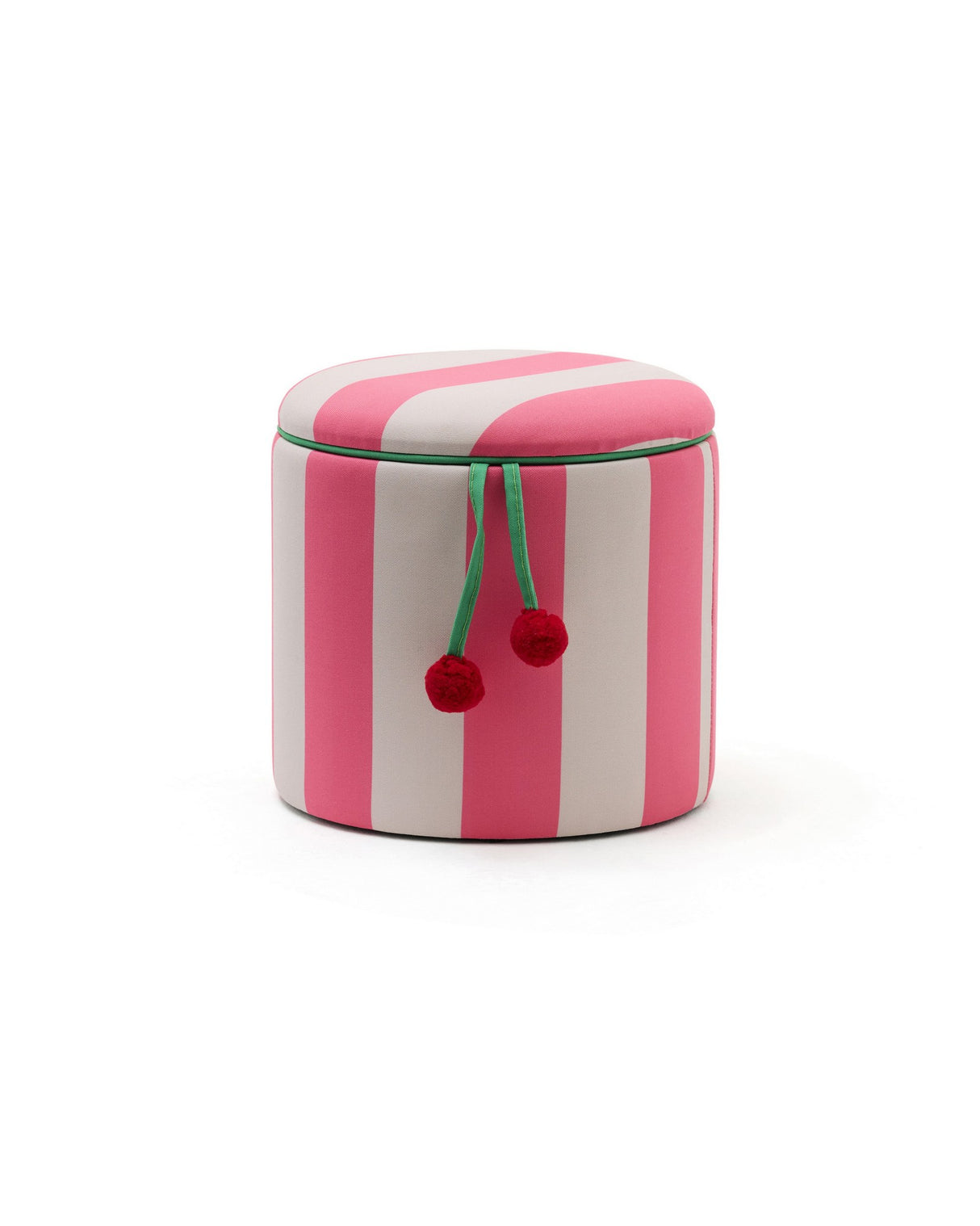 Sitzhocker mit Stauraum rosa