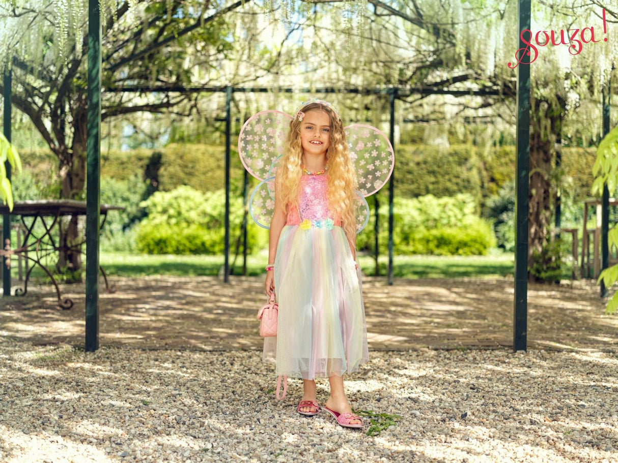 Flora Kostüm Kleid + Flügel 5-7 Jahre