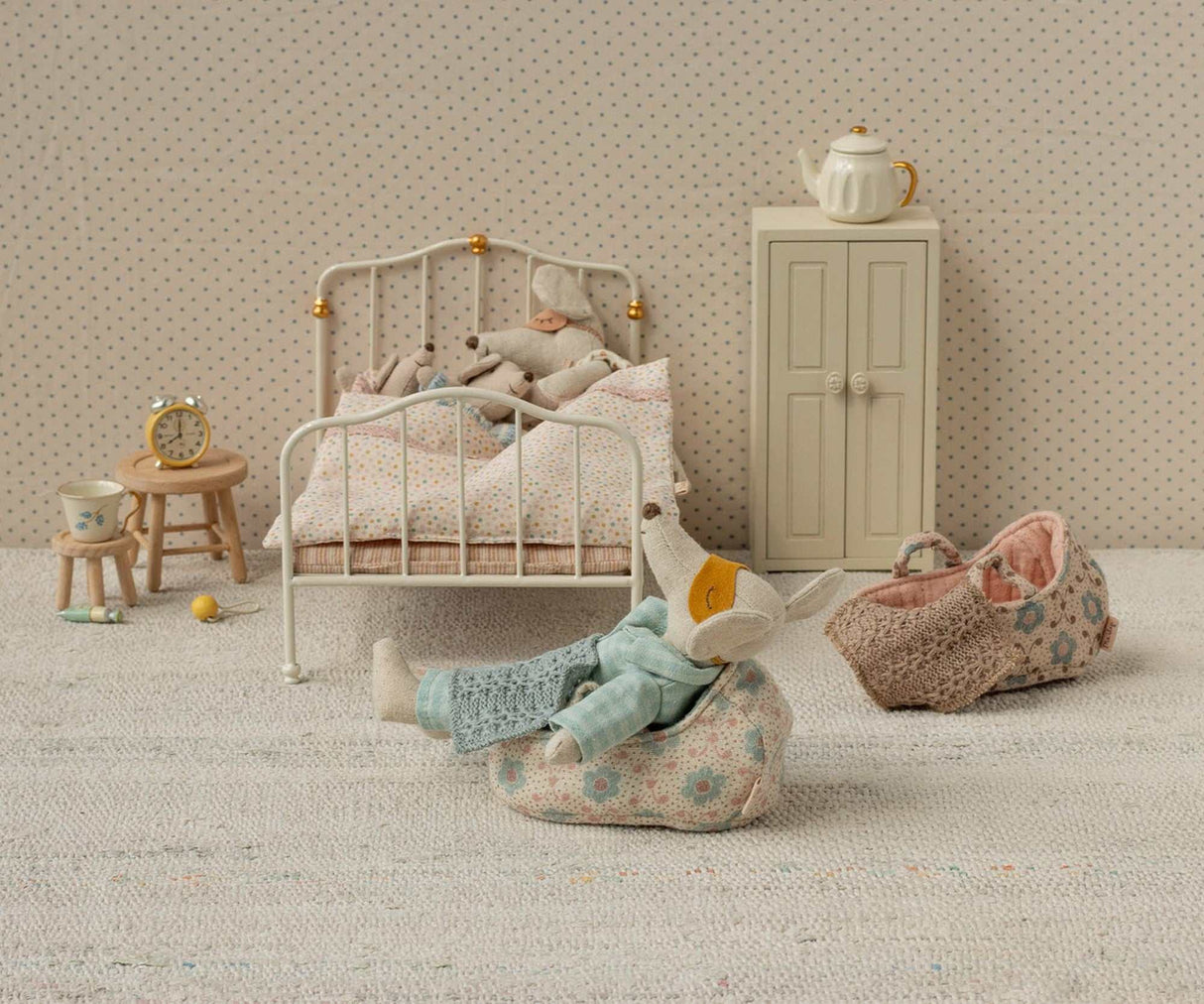 Tragetasche Babymaus Rose
