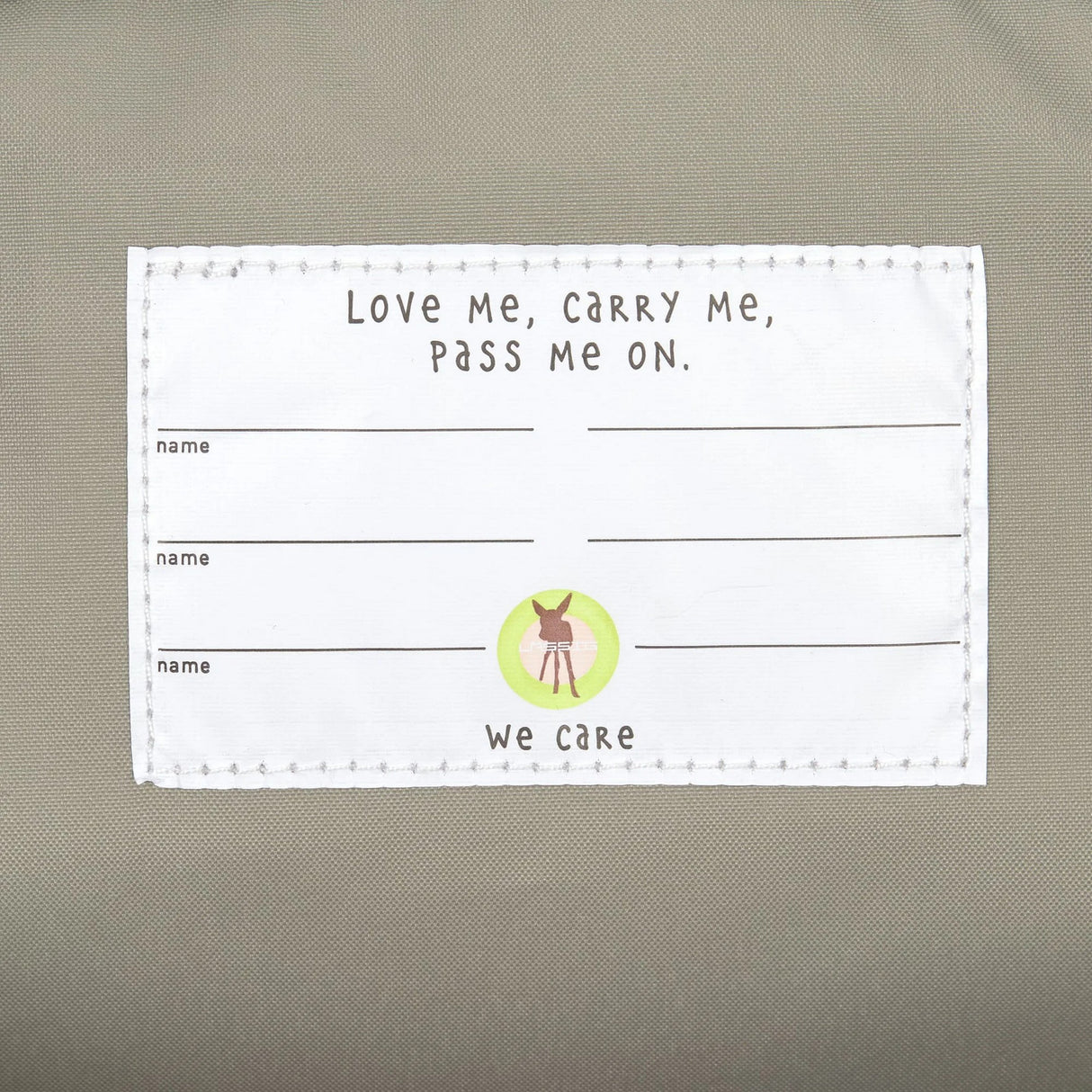 Kindergartenrucksack Square - Happy Trails Frog