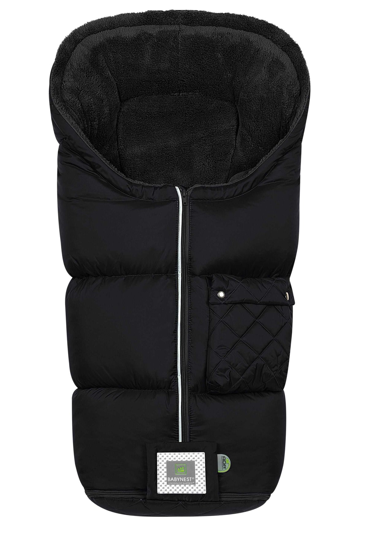Fußsack Gino kuscheliger, warmer Kinderwagen-Fußsack mit Hochbausch-Faserkugeln und wasserabweisendem Material