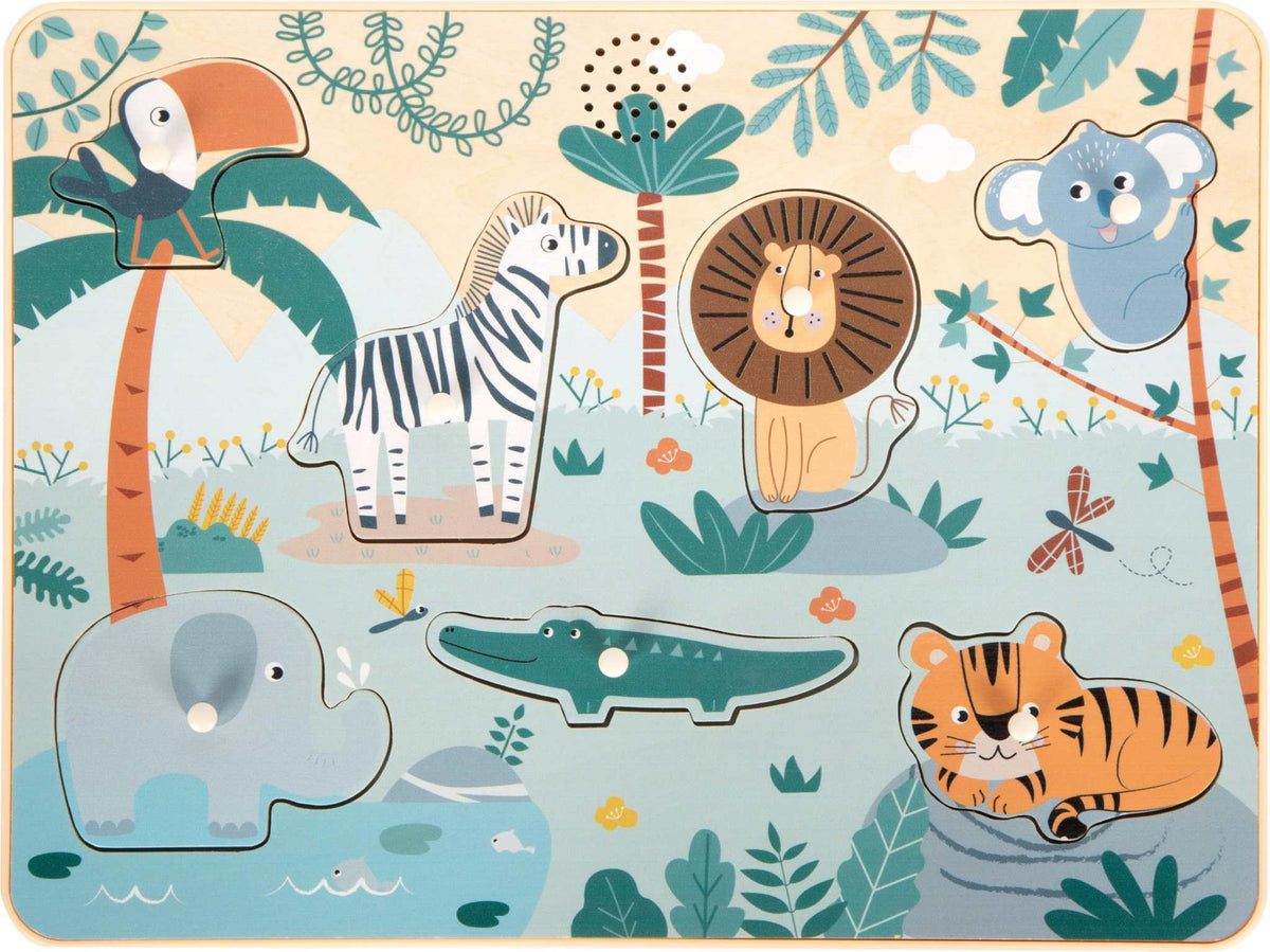 Setzpuzzle Tierlaute Safari