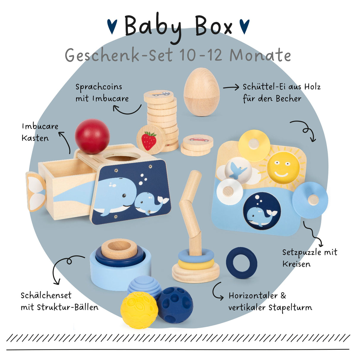 Baby-Box 10-12 Monate „Ordnen & Sortieren“