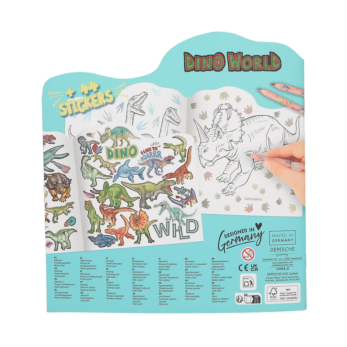 Dino World Malbuch figürlich