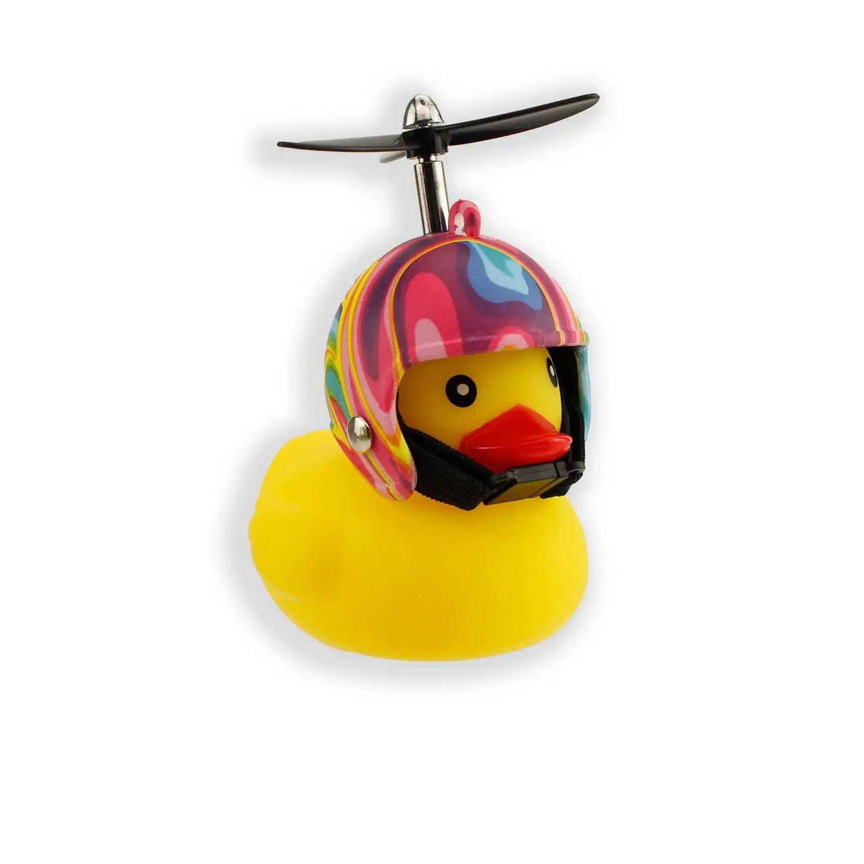 Fahrrad- Quitscheentchen mit Helm