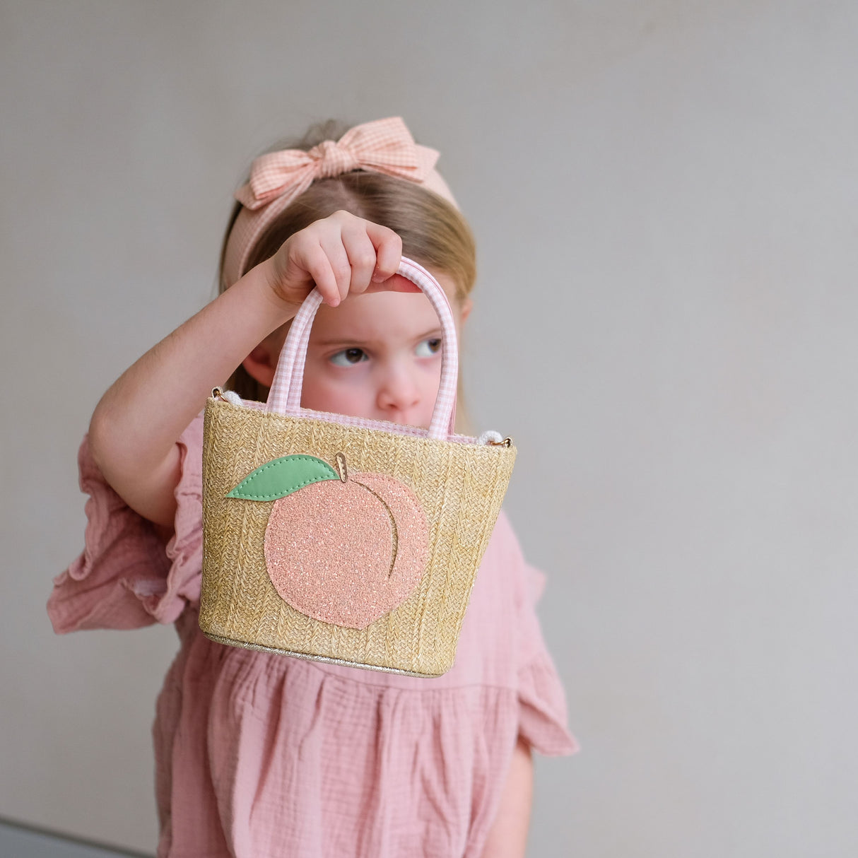 Korbtasche - Peach