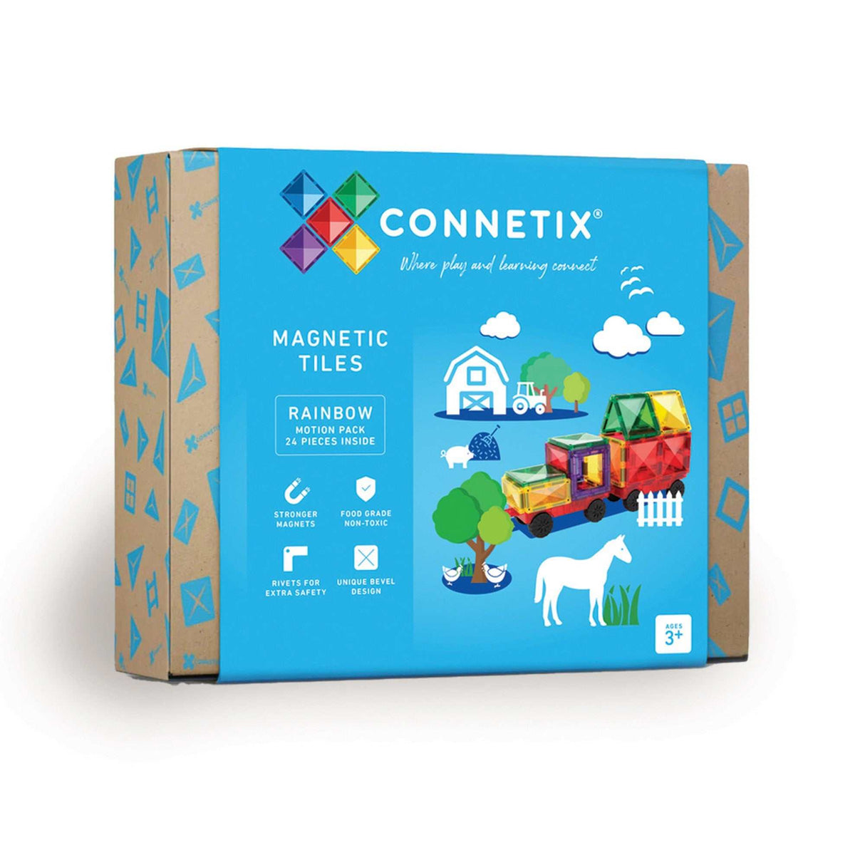 Magnetbausteine Rainbow Motion Pack - 24 Teile