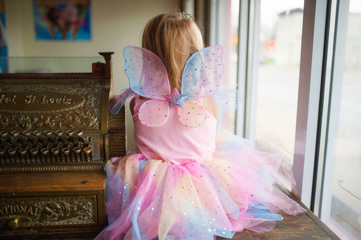 Kleid Regenbogenfee 5-6 Jahre