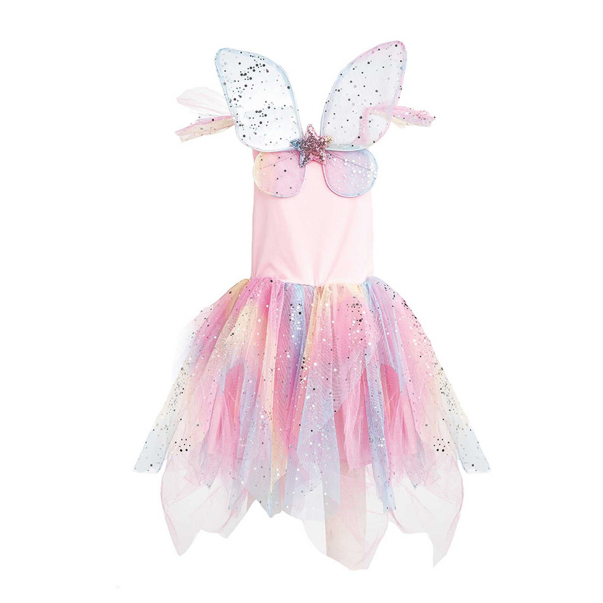 Kleid Regenbogen Fee 3-4 Jahre