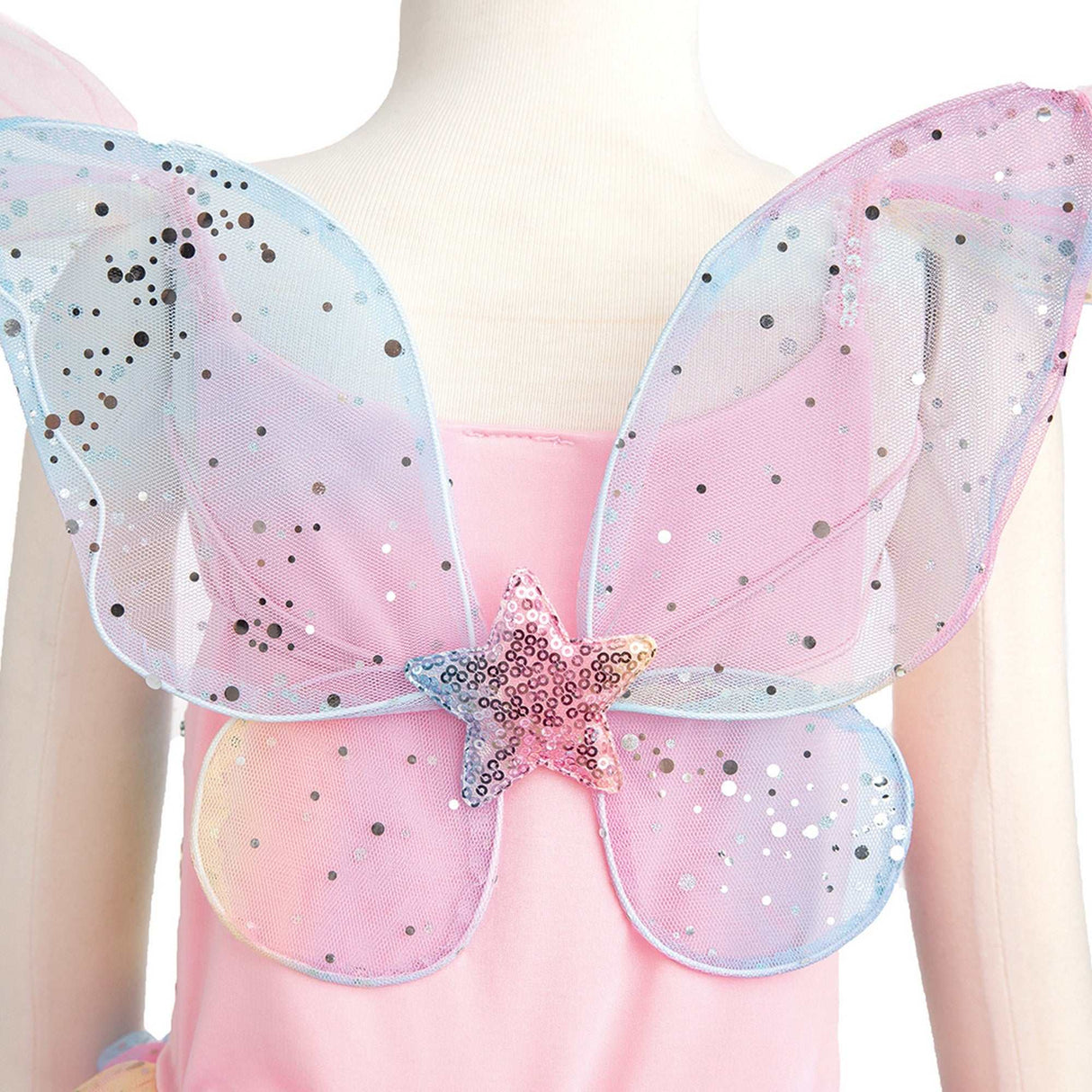 Kleid Regenbogenfee 5-6 Jahre