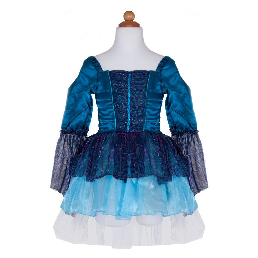 Hexenkleid blau mit Hut 5-6 Jahre
