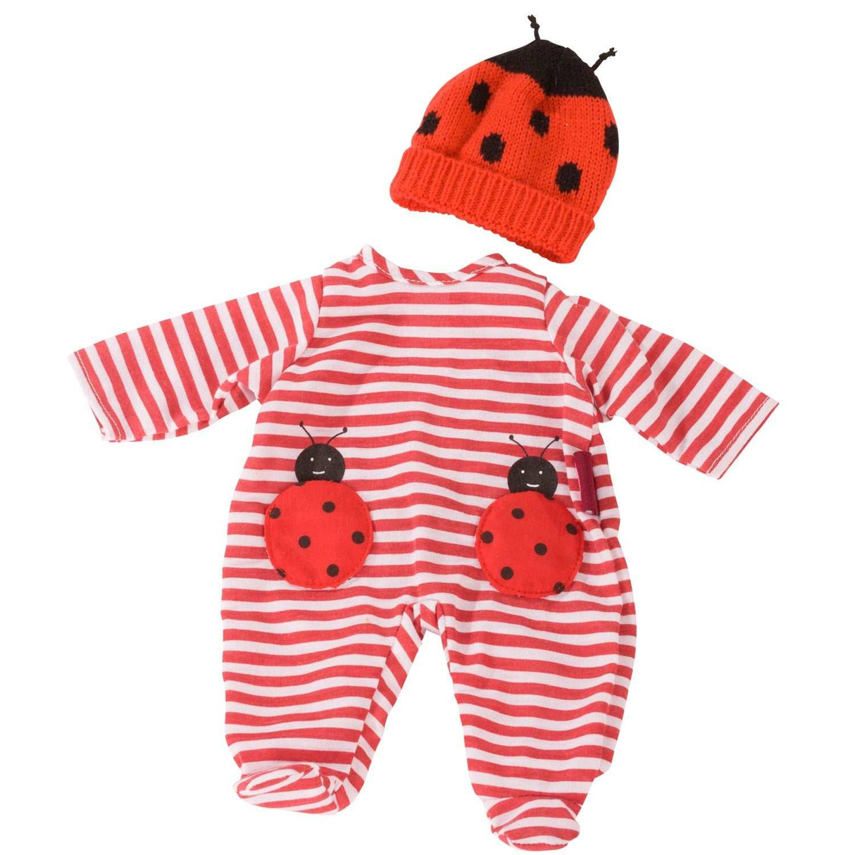 Babypuppen Outfit Marienkäfer S