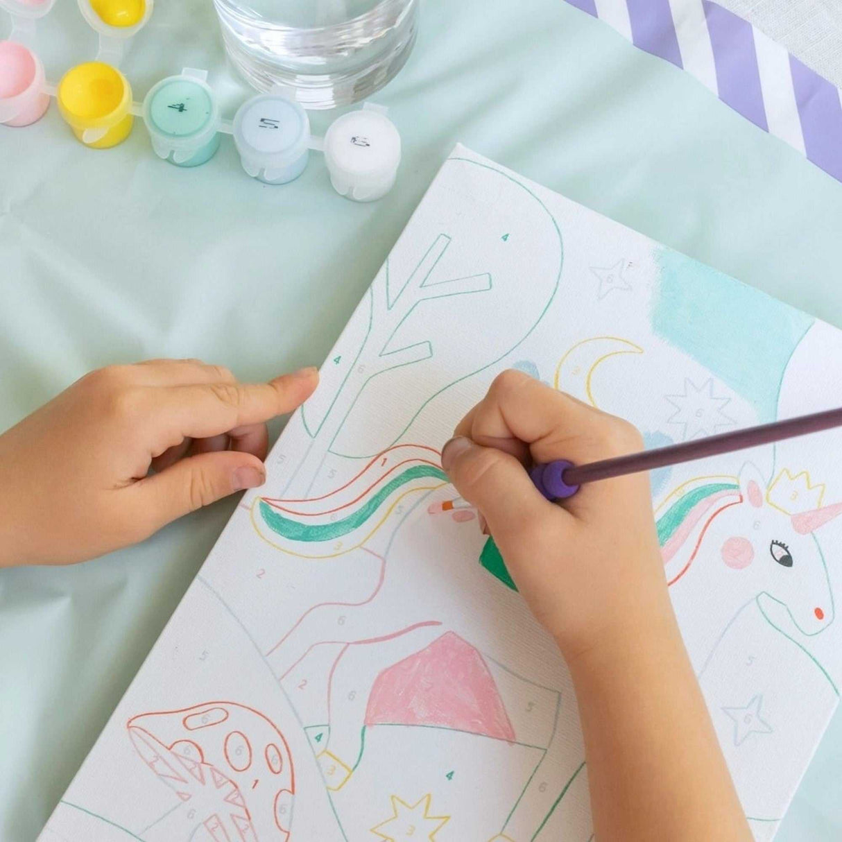 Malen nach Zahlen Set Kids - Einhorn