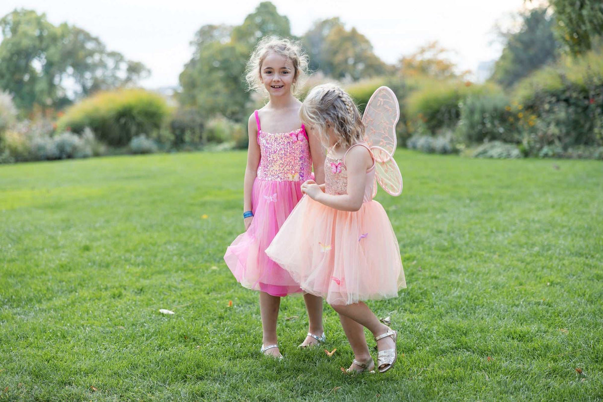 Schmetterlingskleid Pink 5-6 Jahre