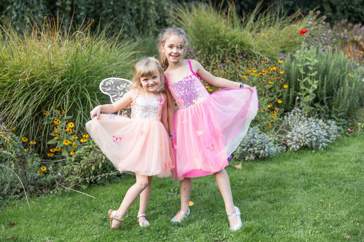 Schmetterlingskleid Pink 3-4 Jahre