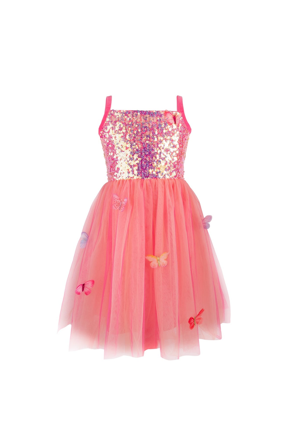 Schmetterlingskleid Pink 3-4 Jahre