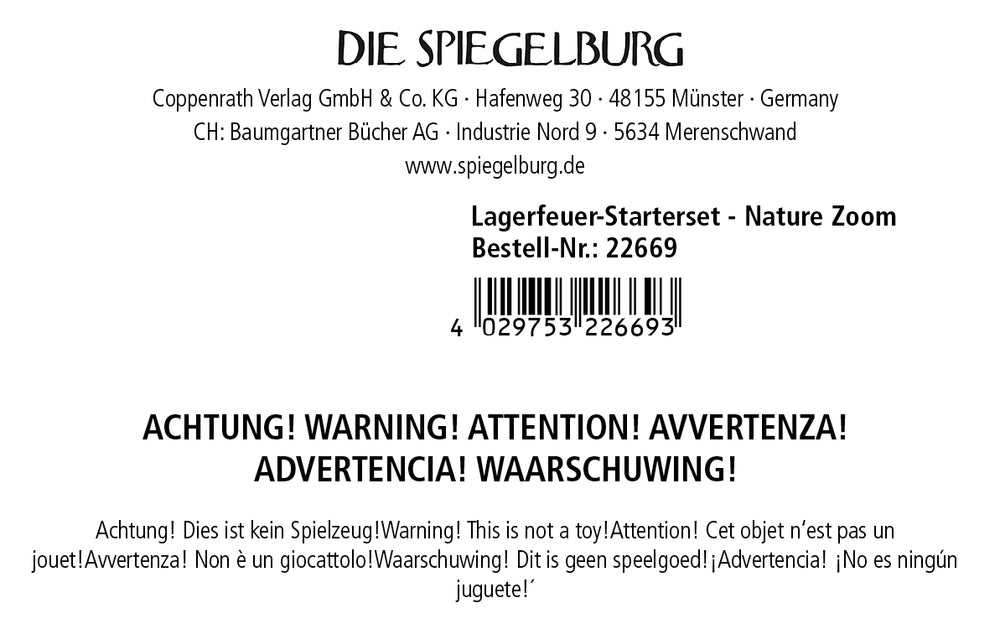 Lagerfeuer-Starterset - Nature Zoom
