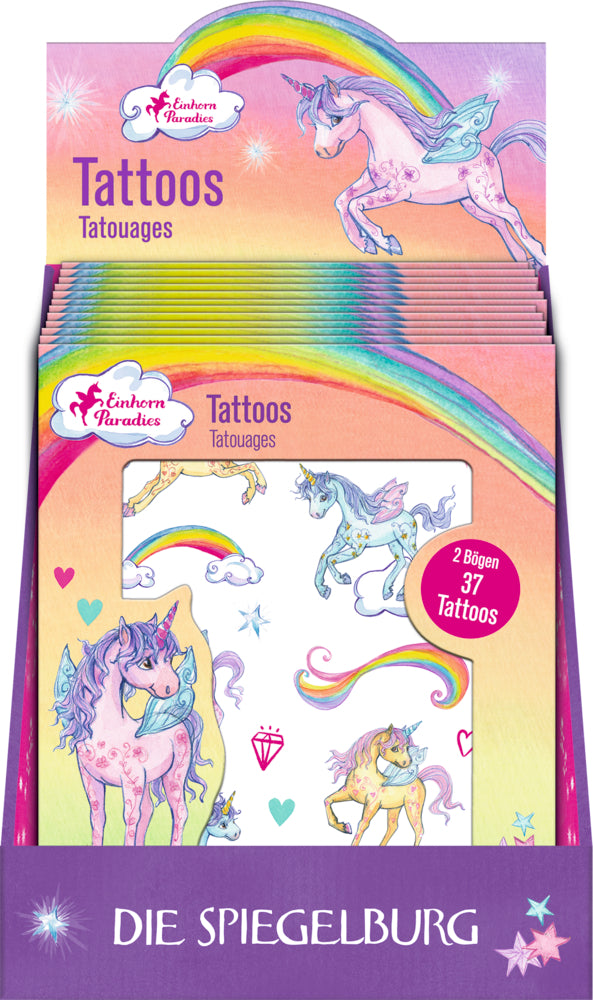 Tattoos-Einhorn Paradies