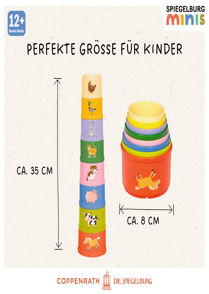 Stapelbecher Bauernhof - Spiegelburg minis