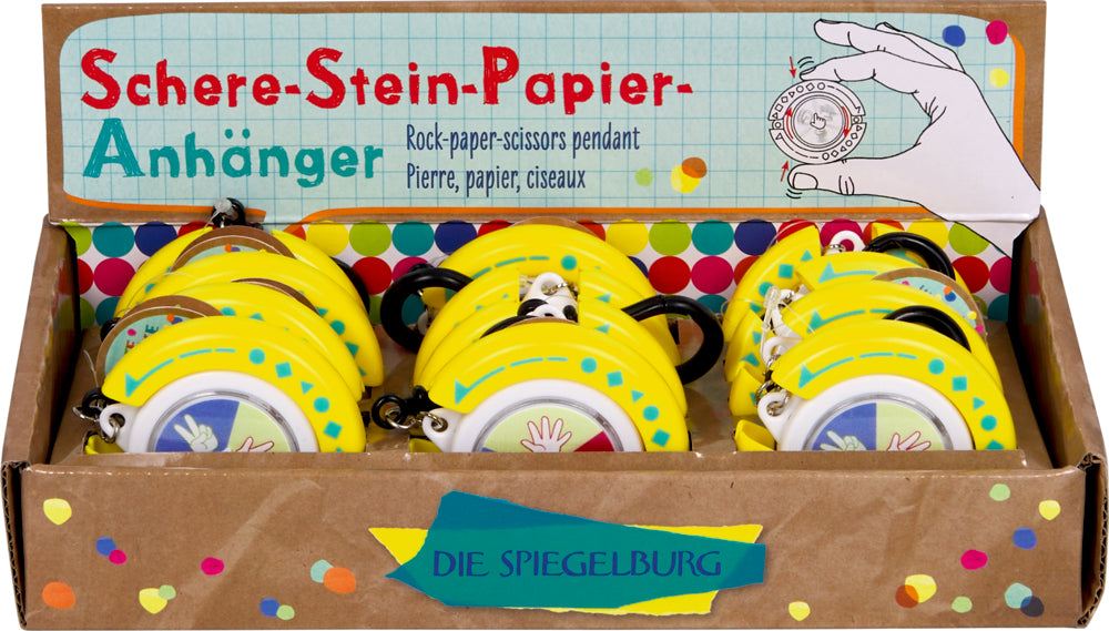 Schere-Stein-Papier-Anhänger