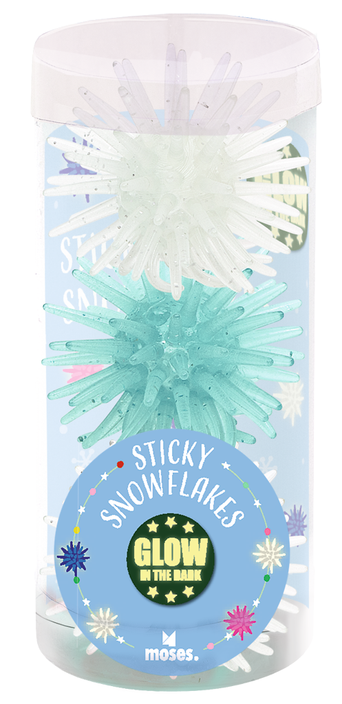 Nachtleuchtende Sticky Snowflakes (3er Set)