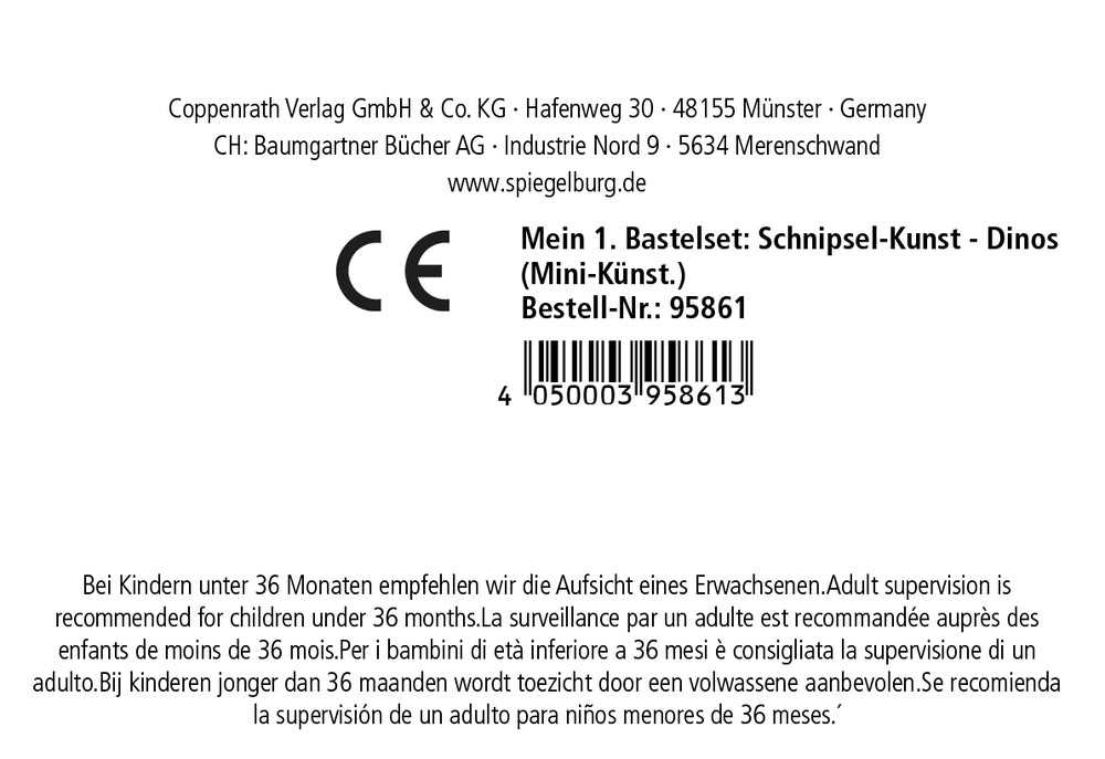 Mein 1. Bastelset: Schnipsel-Kunst - Dinos