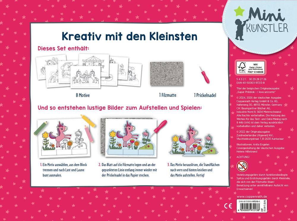 Mein großes Prickel-Starterset: Einhörner