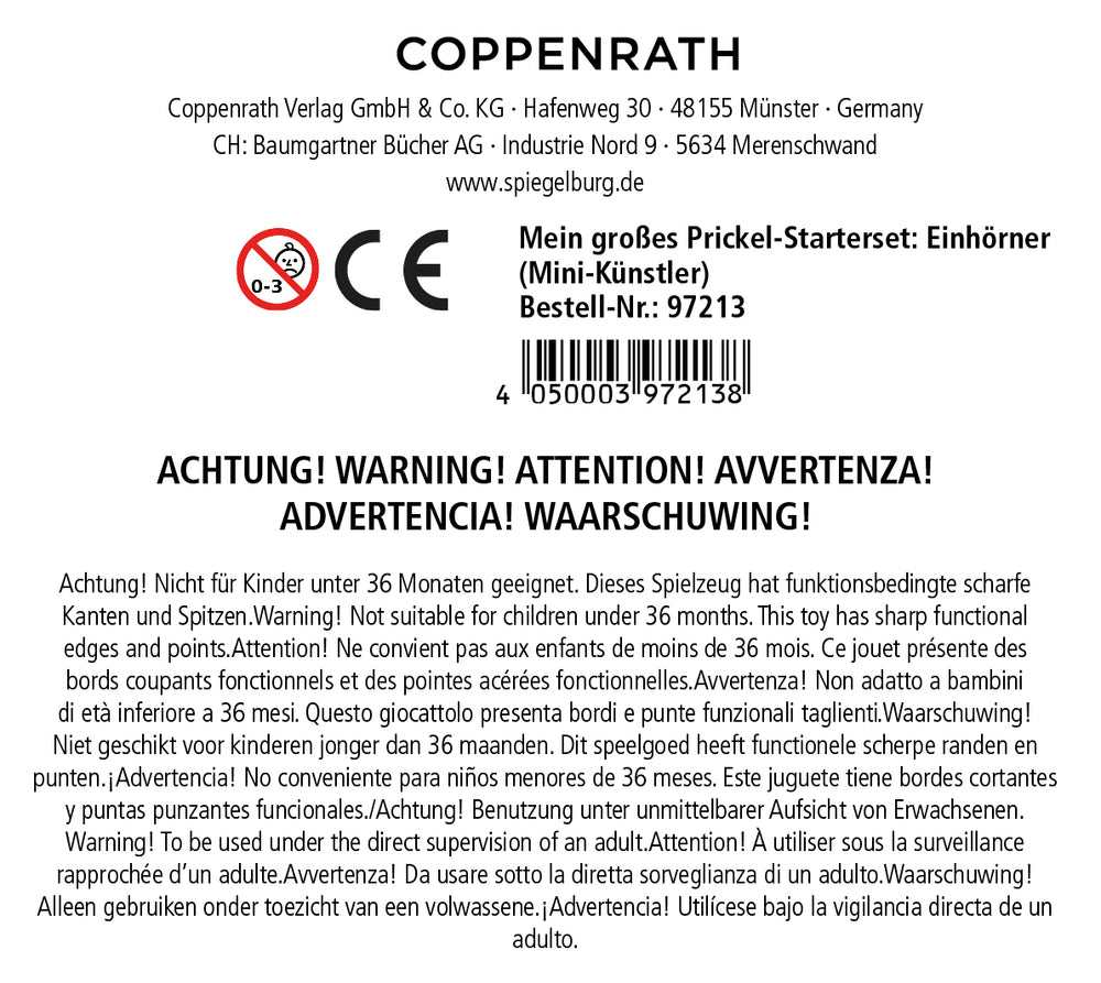 Mein großes Prickel-Starterset: Einhörner