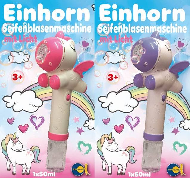 Seifenblasenmaschine Einhorn (1 Stück)