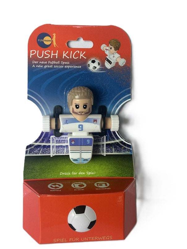 Push Kick handliches Fußball-Spielzeug mit Sammelfiguren und Ball für Kinder ab 5 Jahren