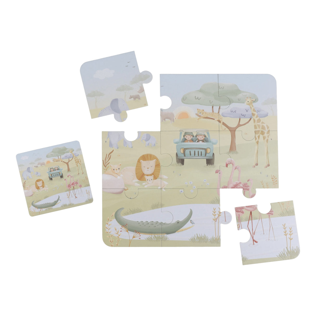 6 Puzzle - Safari Friends