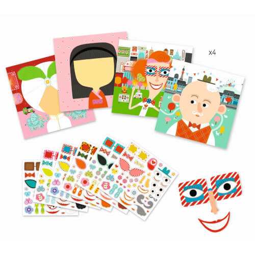 Kreatives Sticker Set: Jeder ist anders