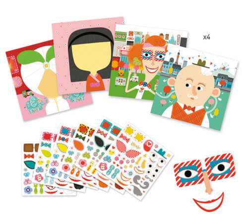 Kreatives Sticker Set: Jeder ist anders