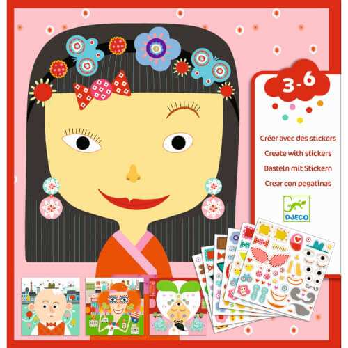 Kreatives Sticker Set: Jeder ist anders