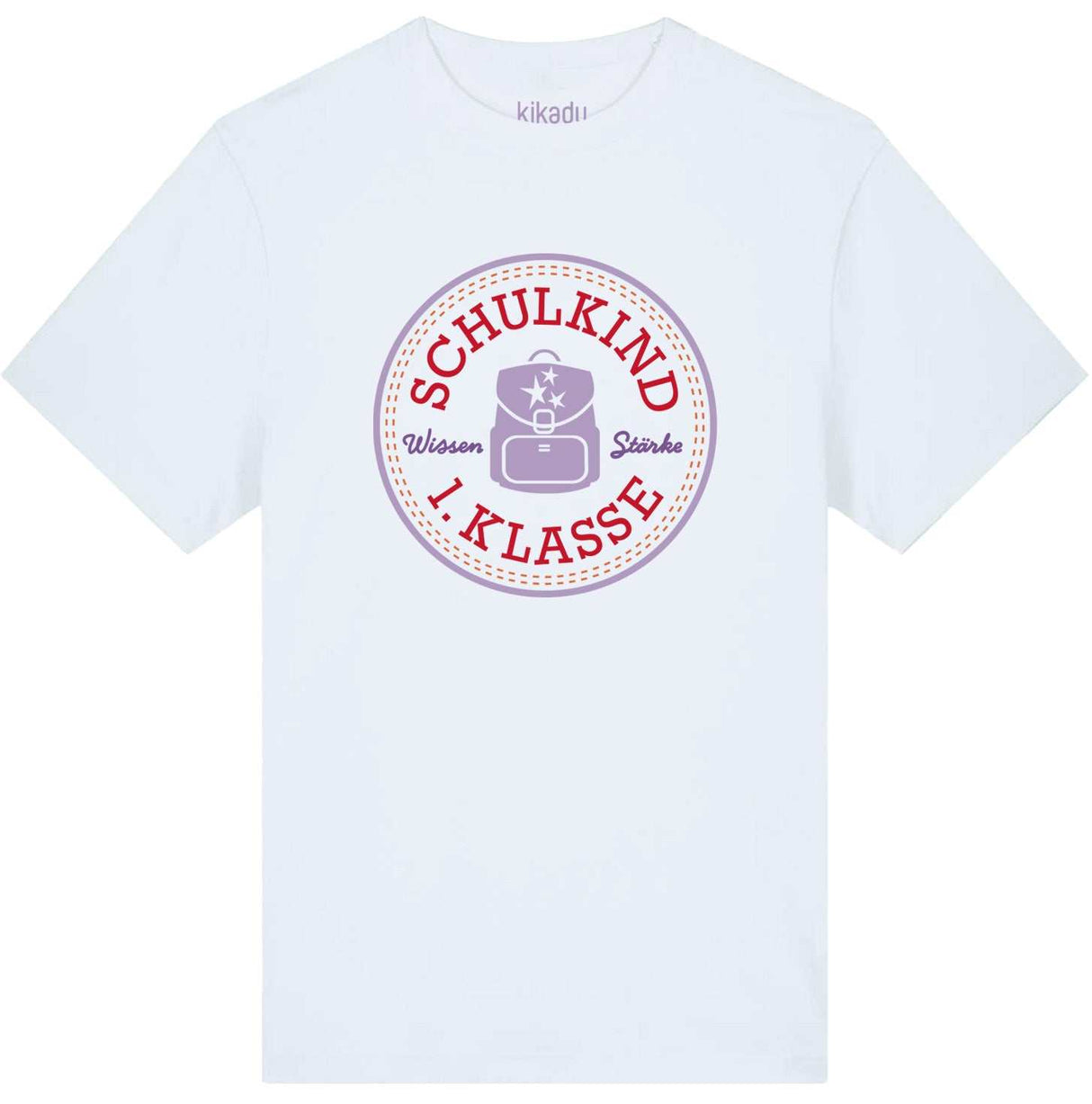 T-Shirt Schulkind Lavendel 134/140 (GOTS)