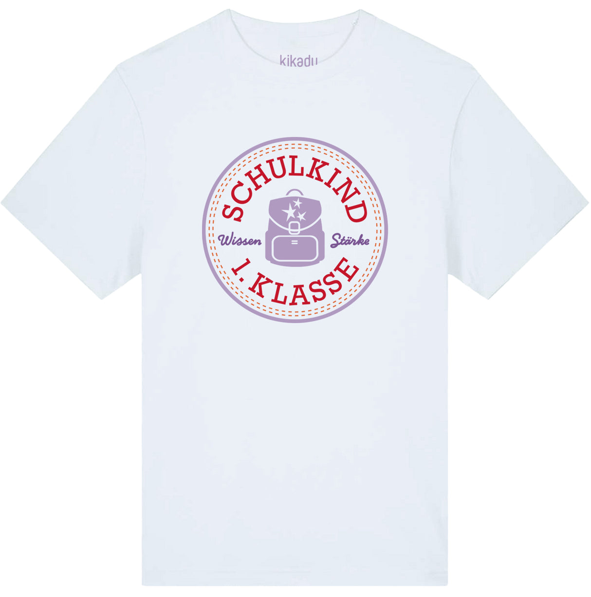 T-Shirt Schulkind Lavendel 134/140 (GOTS)