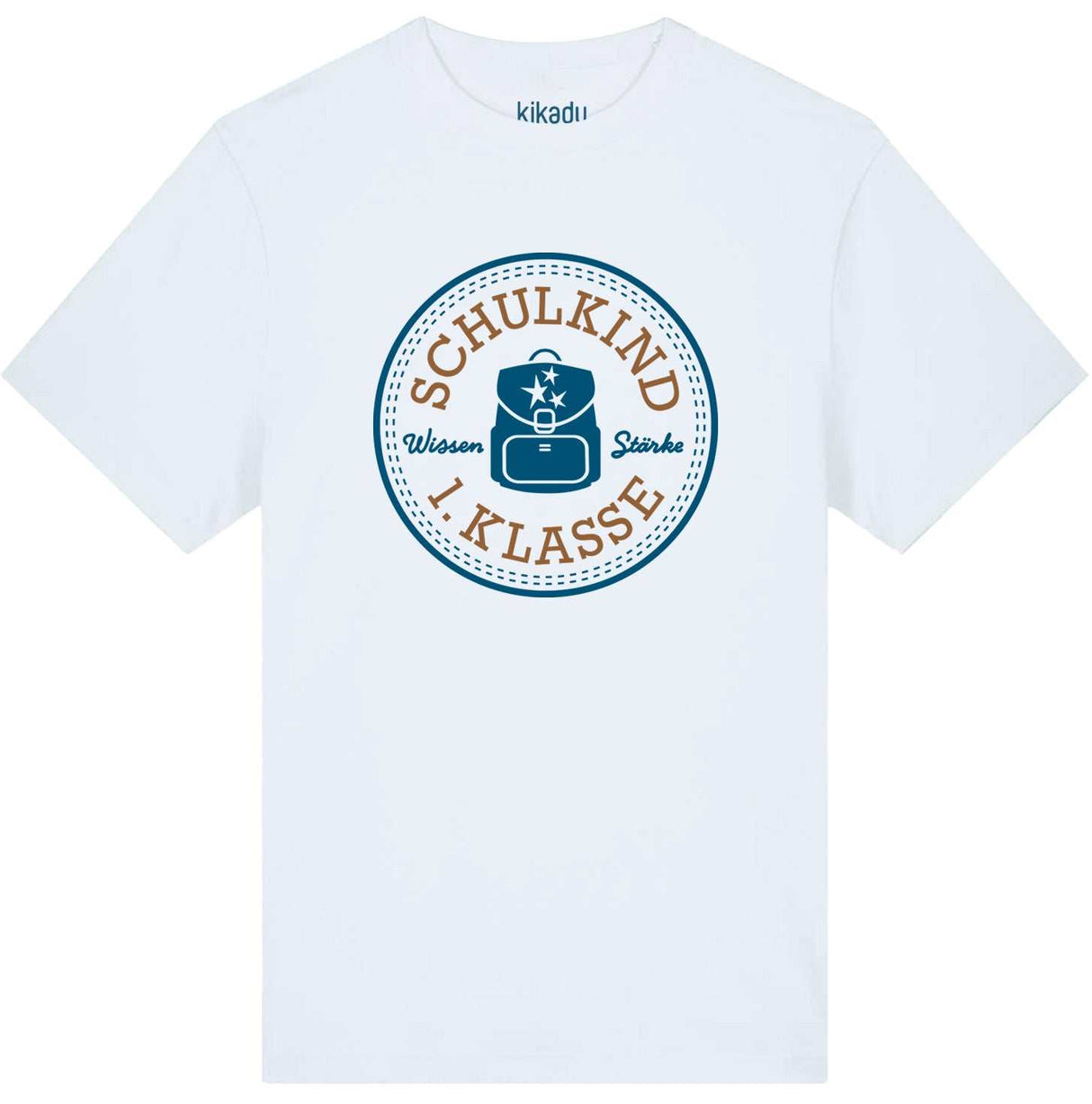 T-Shirt Schulkind Petrol 134/140 (GOTS)