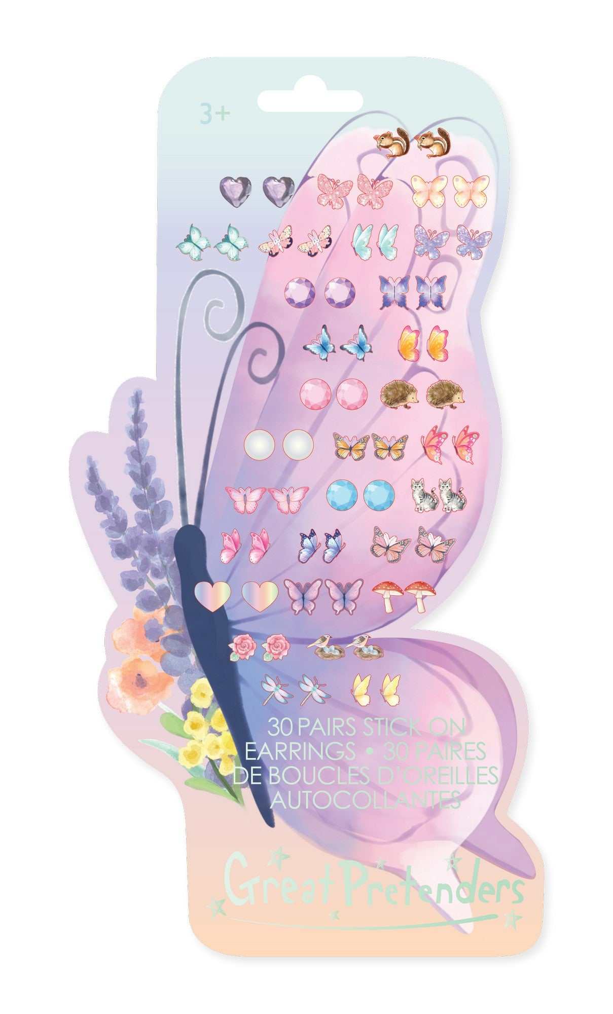 Schmetterling Ohrsticker (30 Paar)