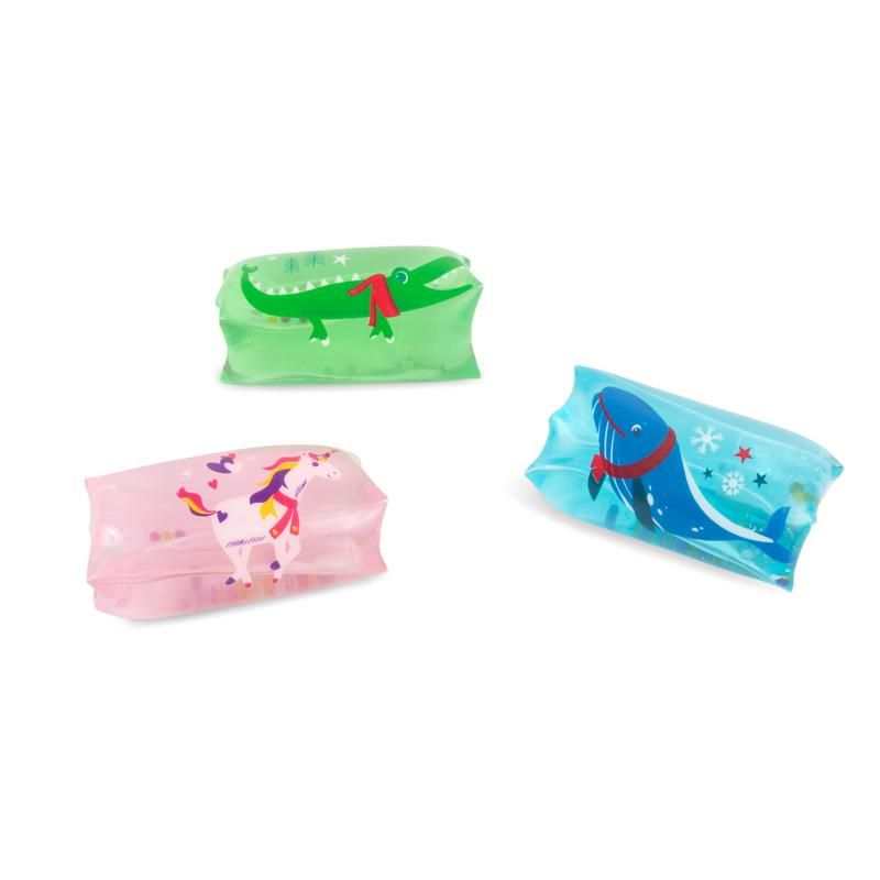 MAGIC MOMENTS Mini-Water-Snake toy with shimmering confetti inside transparent tube in assorted animal shapes and colors