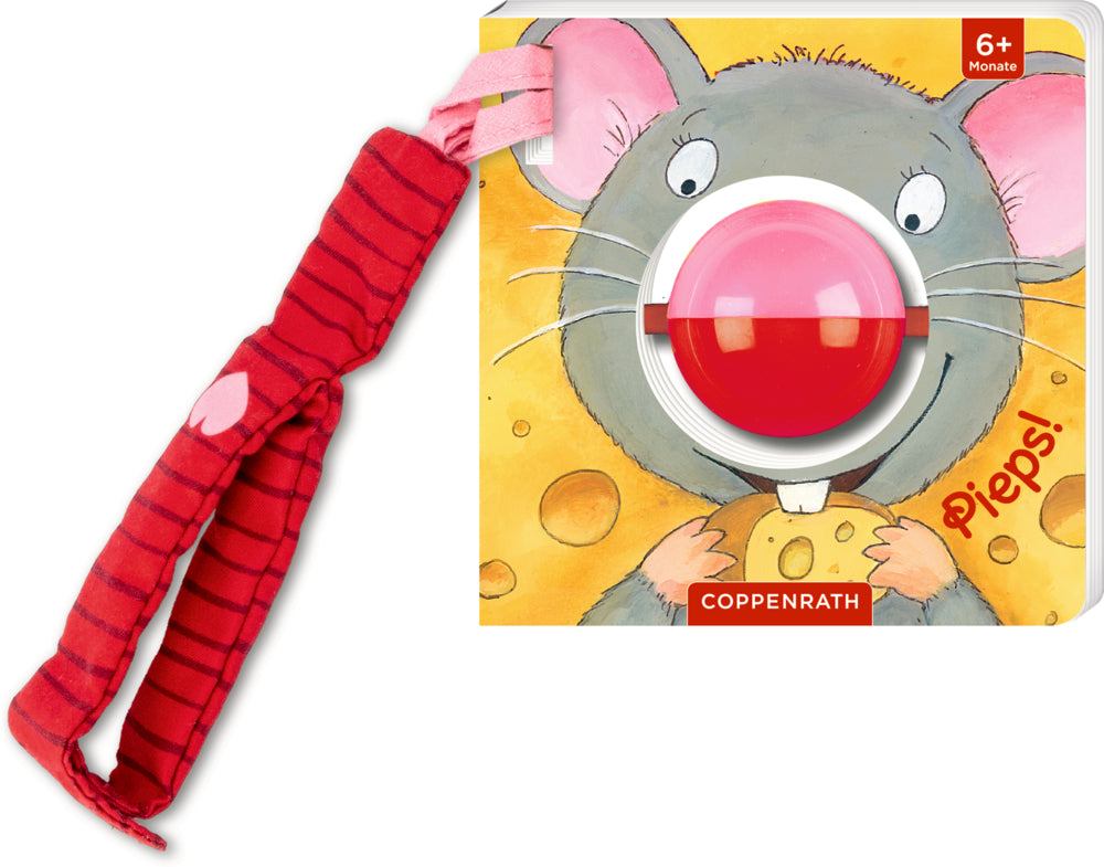 Mein 1. Kugel-Buggybuch Pieps buntes interaktives Kinderbuch mit Rasselkugel und Buggyband für Babys ab 6 Monaten