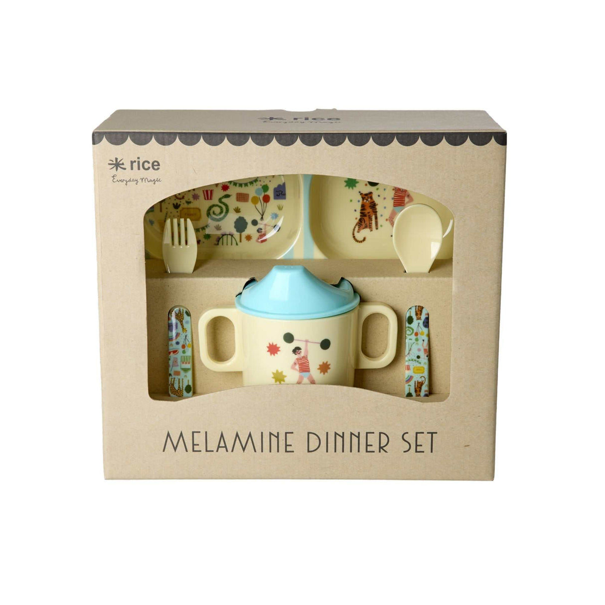 Baby Geschirr Set/ Fun Fair mint