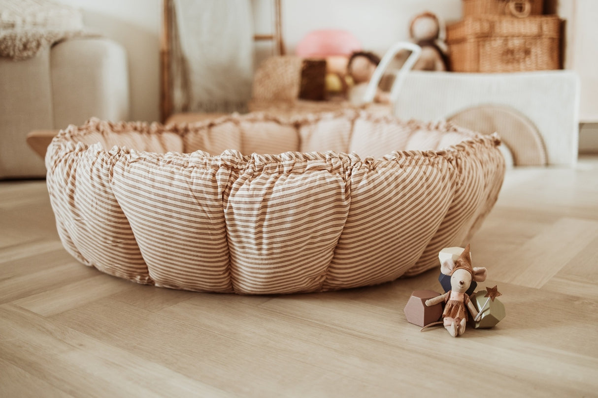 Spielmatte Bloom/ Braun gestreift