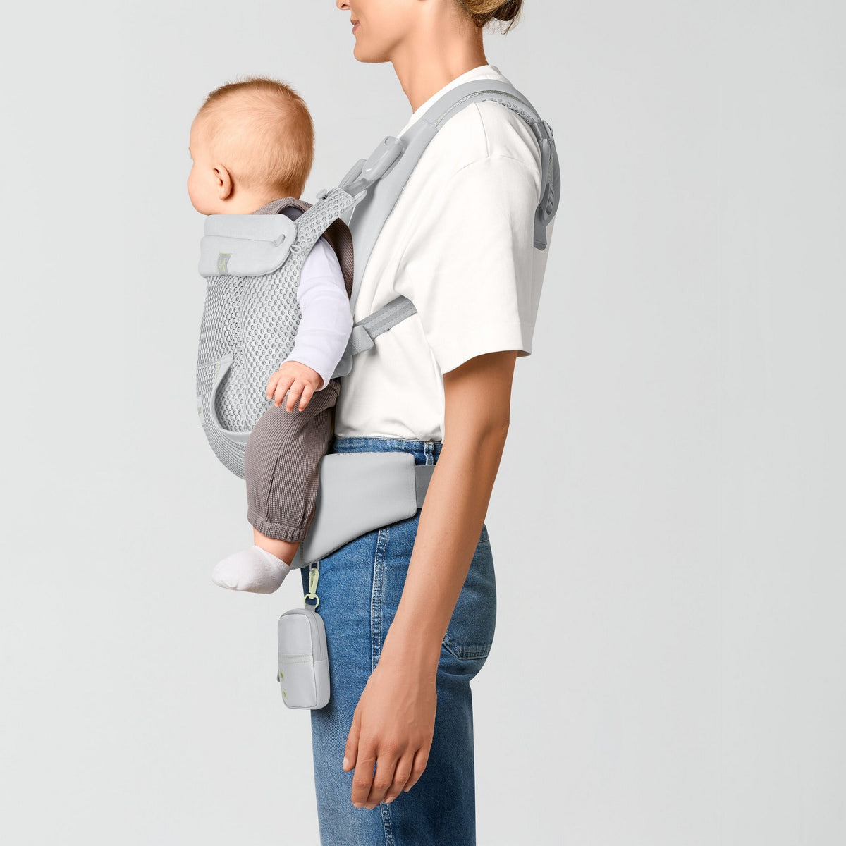 LAYA Babytrage Fog Grey | light grey