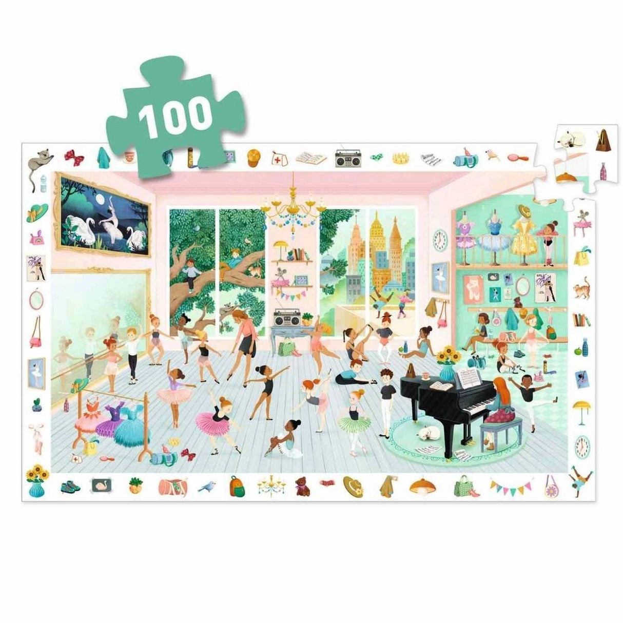 Wimmelpuzzle: Tanzschule - 100 Teile