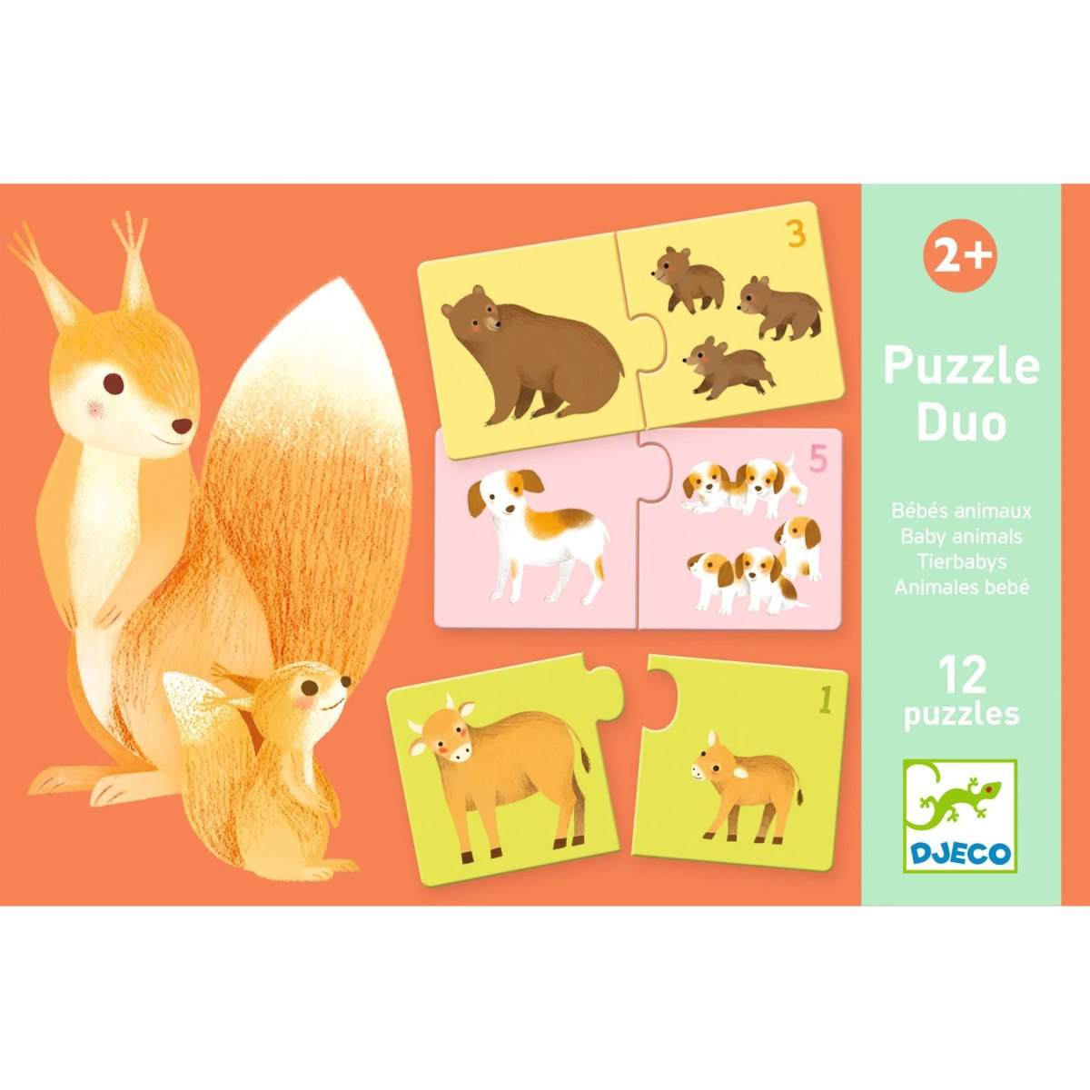 Lernspiel: Puzzle Duo: Tierbabys