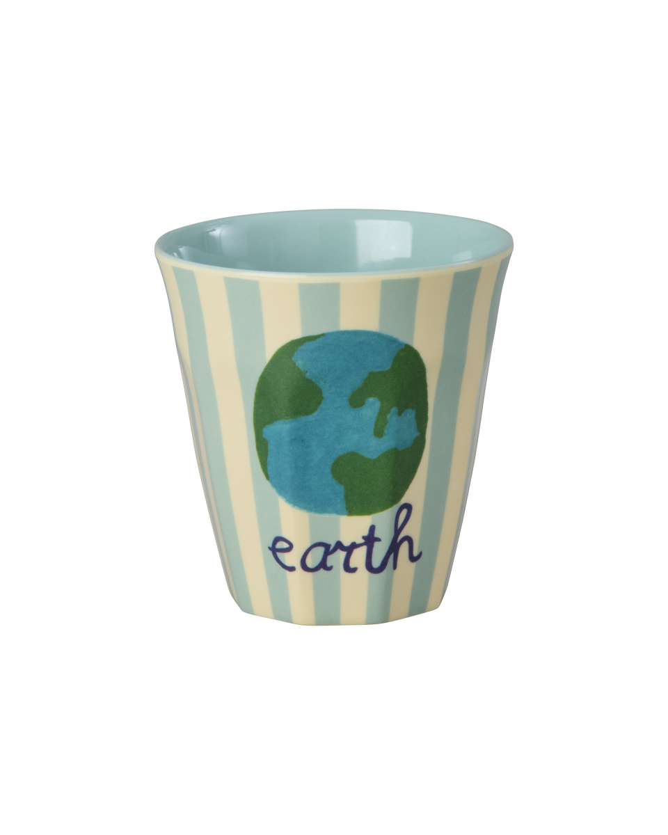 Kinderbecher Set 6er Pack/ ABC Print blau 160 ml