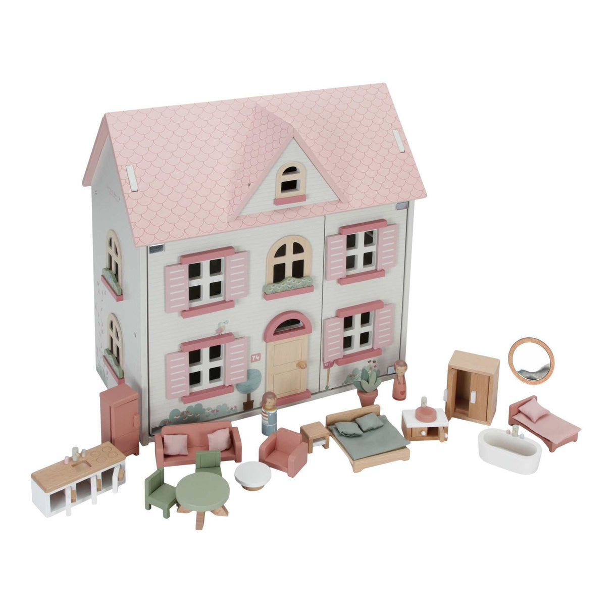 Holzpuppenhaus 20-teilig