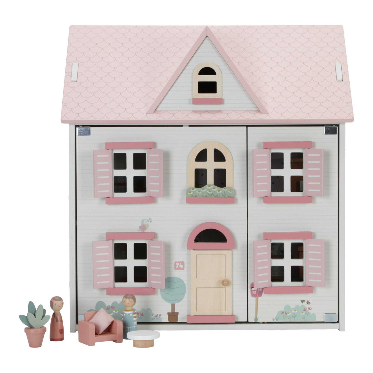 Holzpuppenhaus 20-teilig