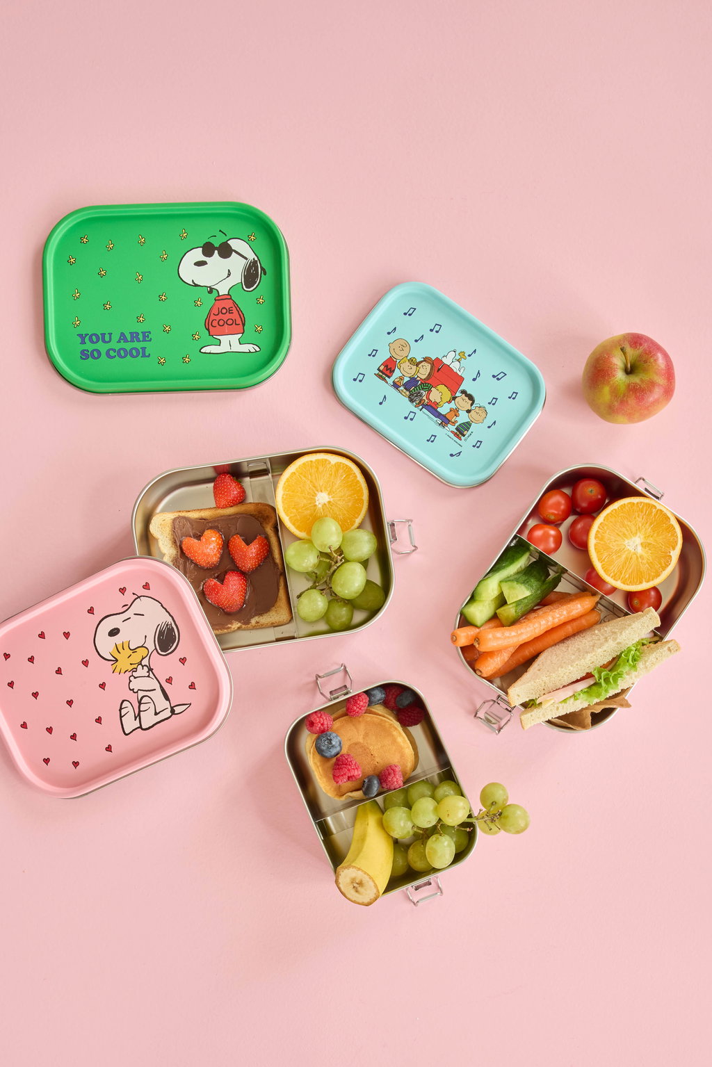 Edelstahl Lunchbox klein Snoopy Print
